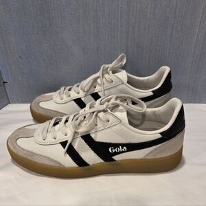 Gola Viper Leather Sneaker Black & White